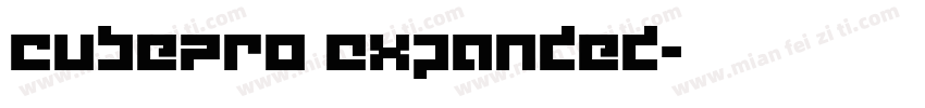 CubePro Expanded字体转换